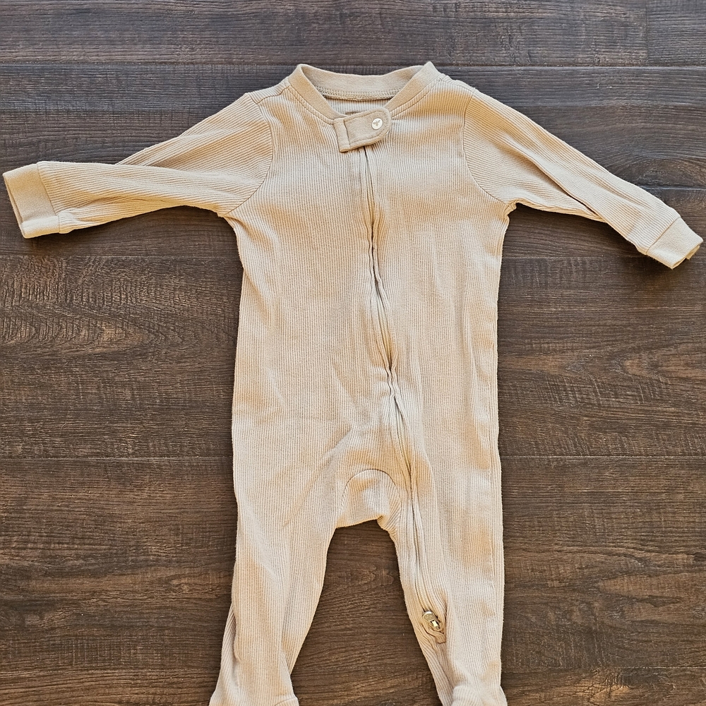 Burt's Bees Beige Kids One Piece Footie